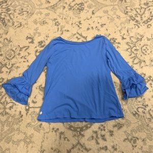 Lilly Pulitzer girls Ruffle Sleeve Top